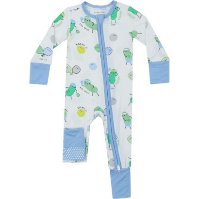 Pickleball 2 Way Zipper Romper, Blue