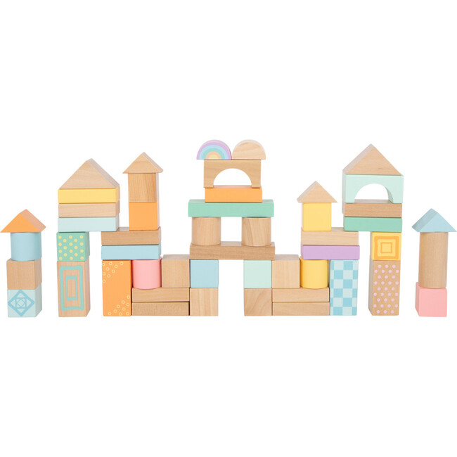 Pastel Building Blocks 50 Piece Playset