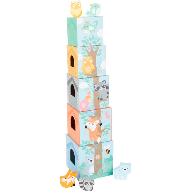 Pastel Animals Stacking Tower