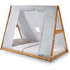 Play Tent Twin Bed, Natural Frame/Grey Tent - Beds - 6