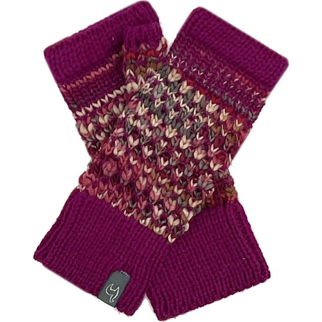 Kids Alpaca Speckle Gloves, Pink Punch