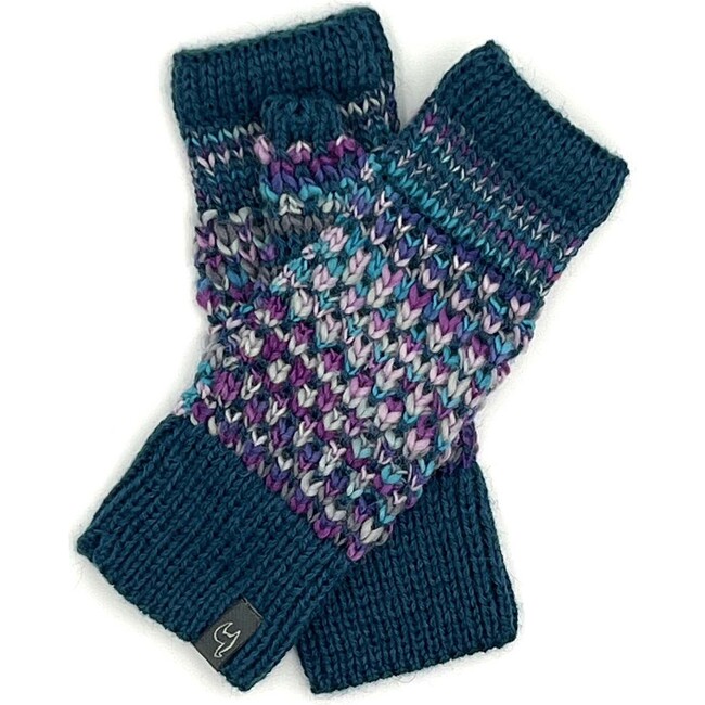 Kids Alpaca Speckle Gloves, Grape Bubble