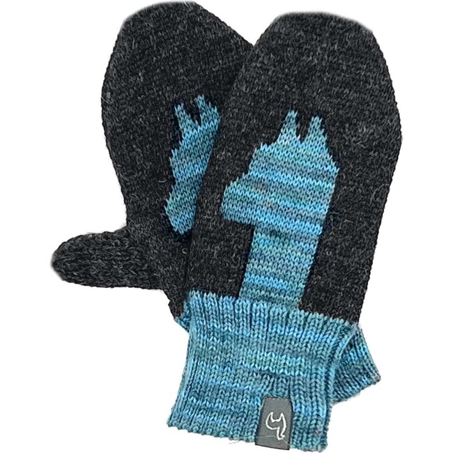 Kids Alpaca Pacas Gloves, Aqua Paca