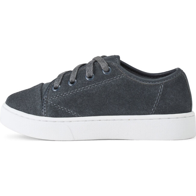 Robby Suede Flat Sole Lace-Up Sneakers, Grey