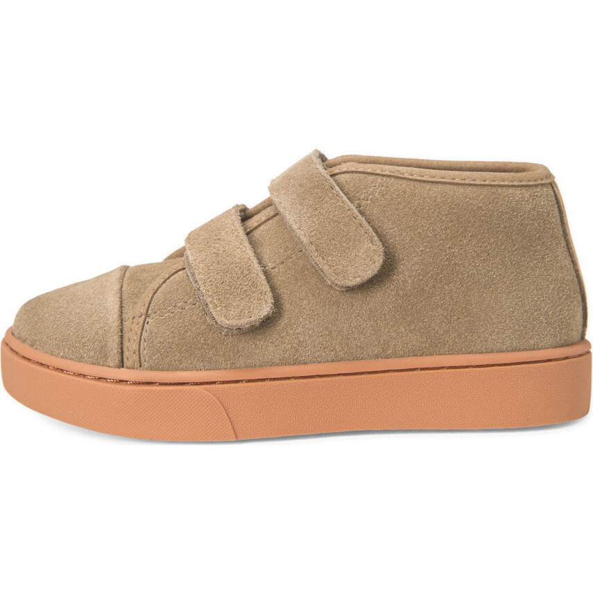 Robby Suede 2-Velcro Strap High Sneakers, Olive - Sneakers - 1
