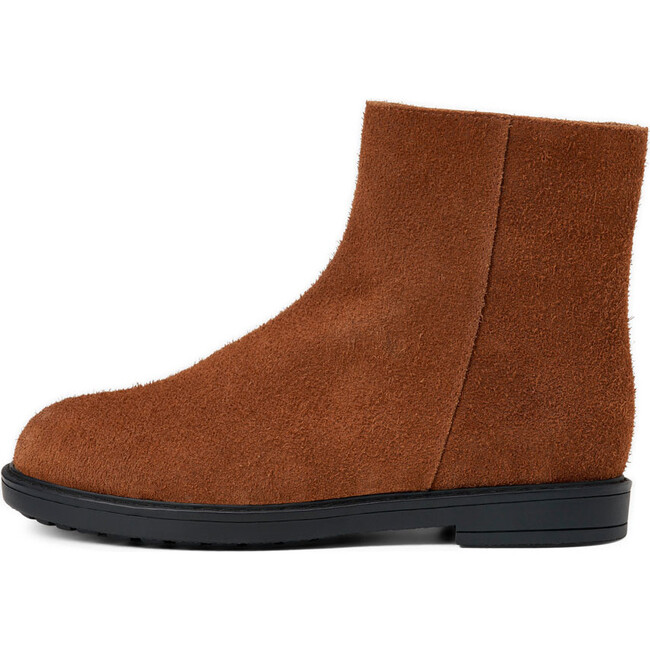 Sebastian Suede Zipper Chelsea Boots, Brown