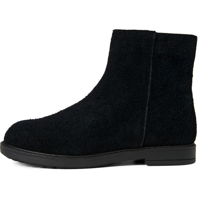 Sebastian Suede Zipper Chelsea Boots, Black