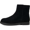 Sebastian Suede Zipper Chelsea Boots, Black - Boots - 1 - thumbnail