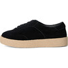 Cory Archival Suede Rubber Sole Sneakers, Black - Sneakers - 1 - thumbnail