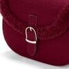 Shae Wool Long Belt Purse, Burgundy - Bags - 3