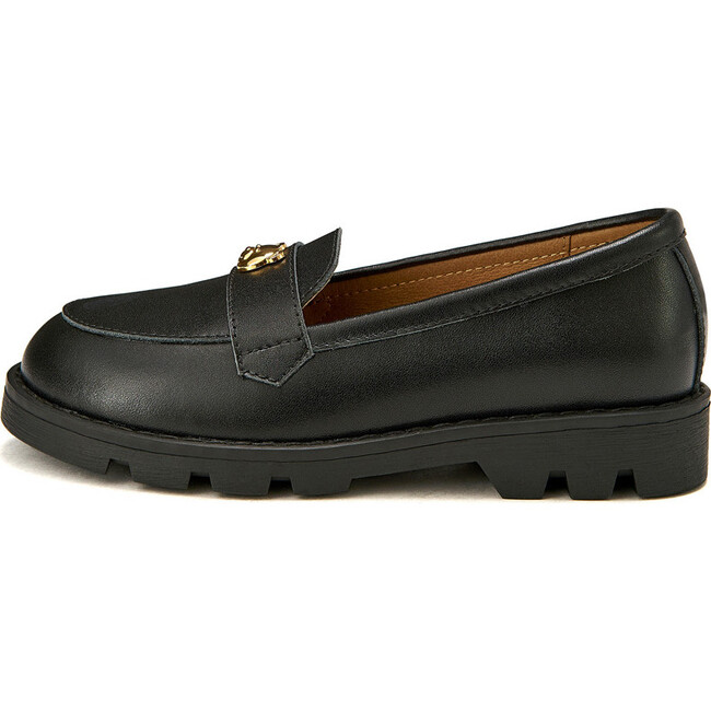 Parker Grip Sole Leather Loafers, Black