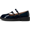 Jayden Glossy Slim Strap Buckle Mary Jane Shoes, Navy - Mary Janes - 1 - thumbnail