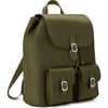 Jamie Buckle Closure Adjustable Shoulder Strap Backpack, Khaki - Backpacks - 3