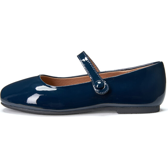 Chloe Patent Leather Square Toe Mary Jane Shoes, Navy