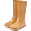 Ann PU Patent Leather High Boots, Beige - Boots - 2