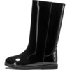 Ann PU Patent Leather High Boots, Black - Boots - 1 - thumbnail