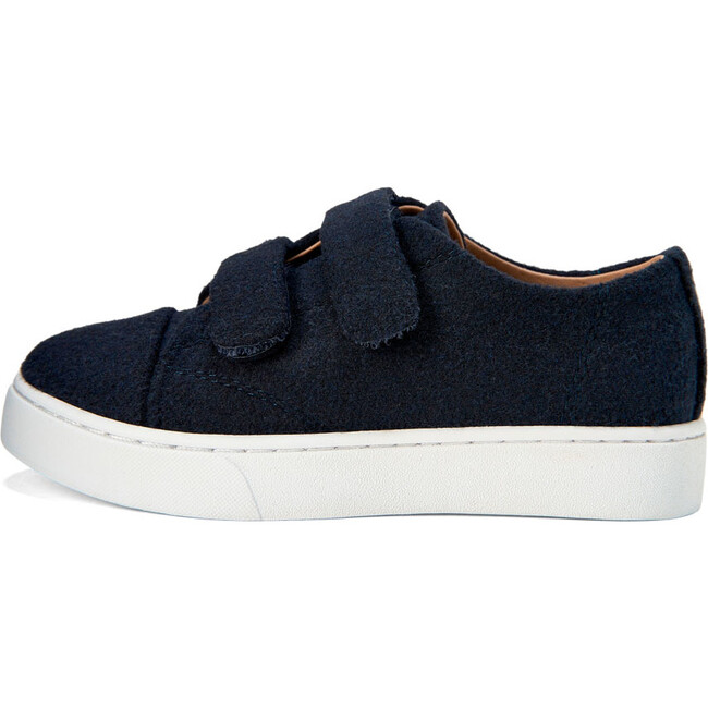 Robby 2.0 Trim Wool Leather Sneakers, Navy