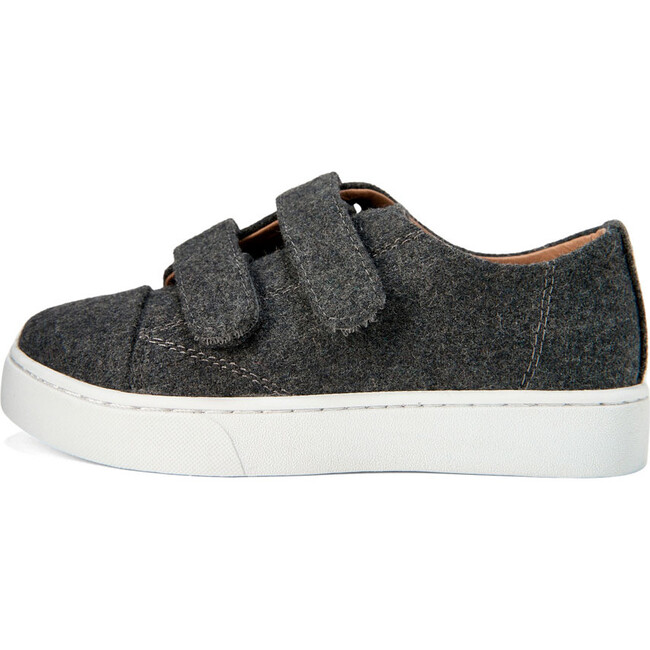 Robby 2.0 Trim Wool Leather Sneakers, Dark Grey