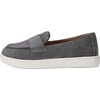 Kirk Suede Square Toe Slip-On Sneakers, Dark Grey - Sneakers - 1 - thumbnail