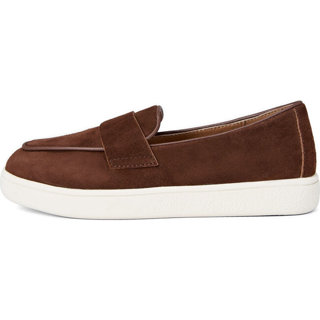 Kirk Suede Square Toe Slip-On Sneakers, Brown