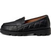 Bobby Quilted Leather Non-Slip Loafers, Black - Loafers - 1 - thumbnail