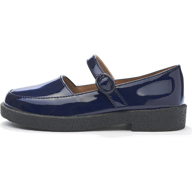 Aria 2.0 Patent Leather Flatform Sole Mary Jane Shoes, Navy - Mary Janes - 3