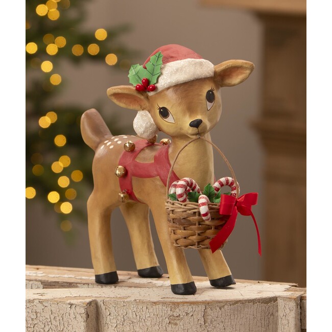 Reindeer Carrying Basket - Accents - 2