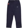 Patch Ribbed Adjustable Waist Drawstring Jogger, Navy - Sweatpants - 2