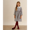 Leela Liberty Print Peter Pan Collar Long Sleeve Dress, Annabelle - Dresses - 2