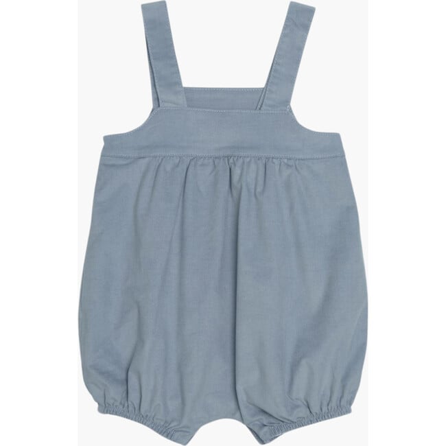 Baby Boule Sleeveless Strap Romper Overall, Dusty Blue - Rompers - 3