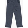 Theodore Corduroy Straight Cut Zipped Pants, Mid Blue - Pants - 2