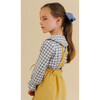 Yarrow Babycord Shoulder Strap Velvet Bow Waist Skirt, Yellow - Skirts - 3