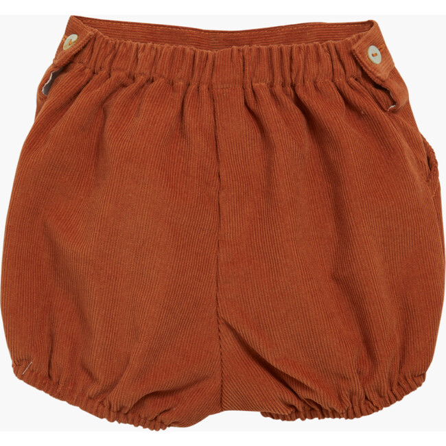 Baby Magpie Corduroy Elastic Waist Bloomer, Toffee - Bloomers - 2