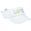 LOVE Bow Visor, White - Hats - 1 - thumbnail