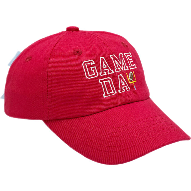 Game Day Bow Baseball Hat, Red