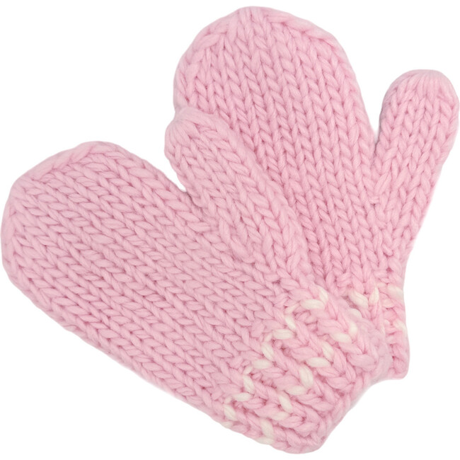 Knit Mittens, Pink