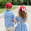 Game Day Bow Baseball Hat, Red - Hats - 2