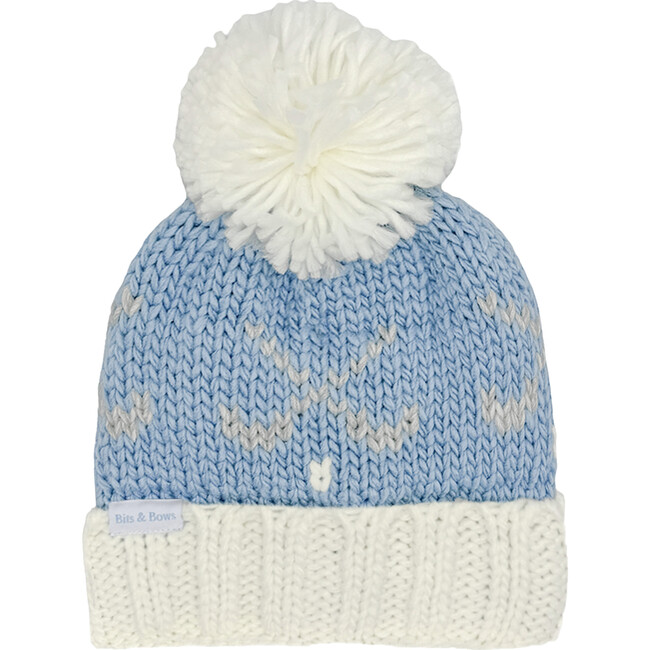 Golf Bobble Hat, Blue