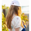 Palm Tree Bow Baseball Hat, White - Hats - 3