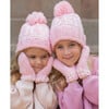 Knit Mittens, Pink - Gloves - 2