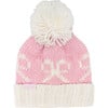 Bows Bobble Hat, Pink - Hats - 1 - thumbnail