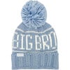 Big Bro Bobble Hat, Blue - Hats - 1 - thumbnail