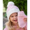 Bows Bobble Hat, Pink - Hats - 2