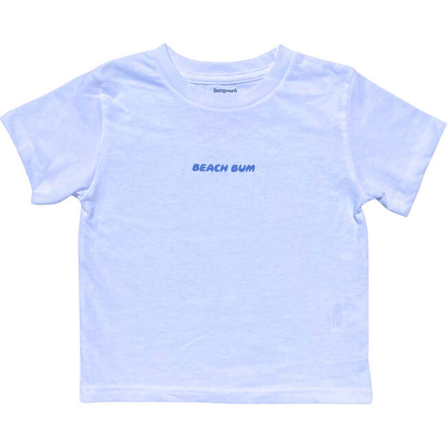 Beach Bum Print UPF50+ Short Sleeve Tee, White