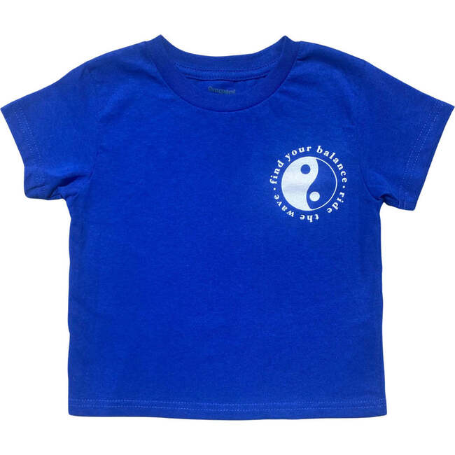 Yin Yang UPF50+ Short Sleeve Tee, Cobalt Blue