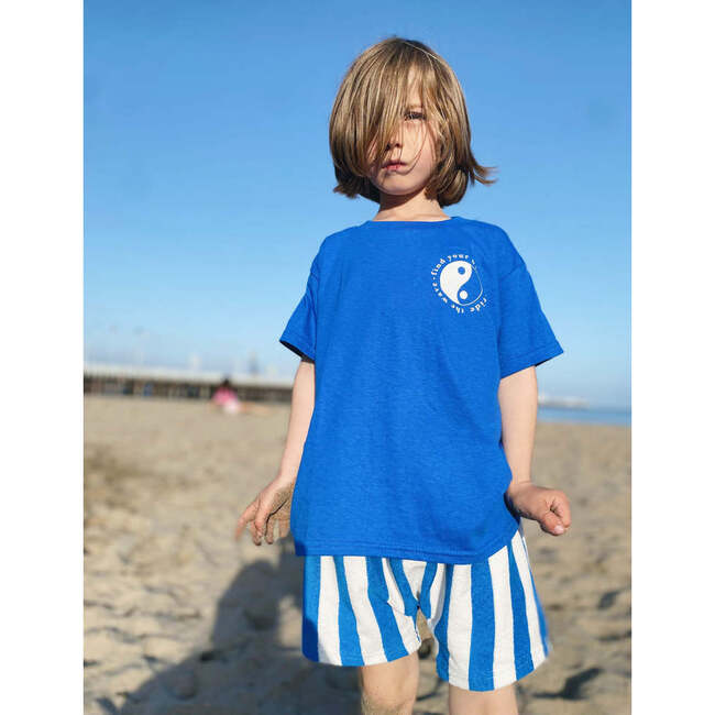 Yin Yang UPF50+ Short Sleeve Tee, Cobalt Blue - T-Shirts - 3