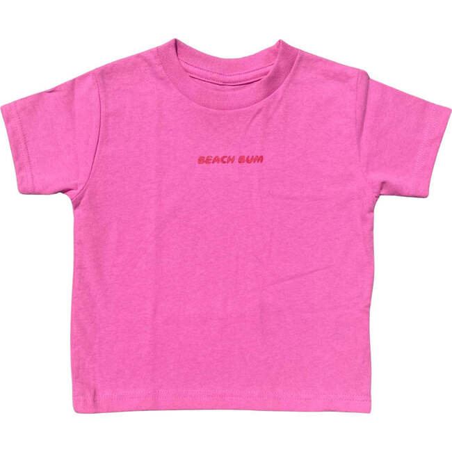 Beach Bum Print UPF50+ Short Sleeve Tee, Pink