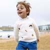 Fun Embroidered Sweatshirt & Drawstring Pants 2-Piece Set, White - Mixed Apparel Set - 4