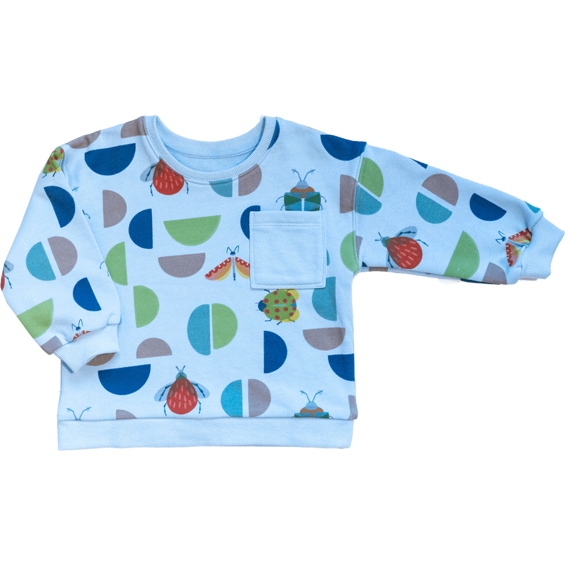 Kelsey Print Long Sleeve Pocket Sweatshirt, Nature Art - Sweatshirts - 1