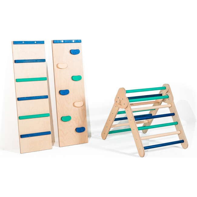 Ocean Climbing Triangle with Ladder and Rock Wall, Starter Size